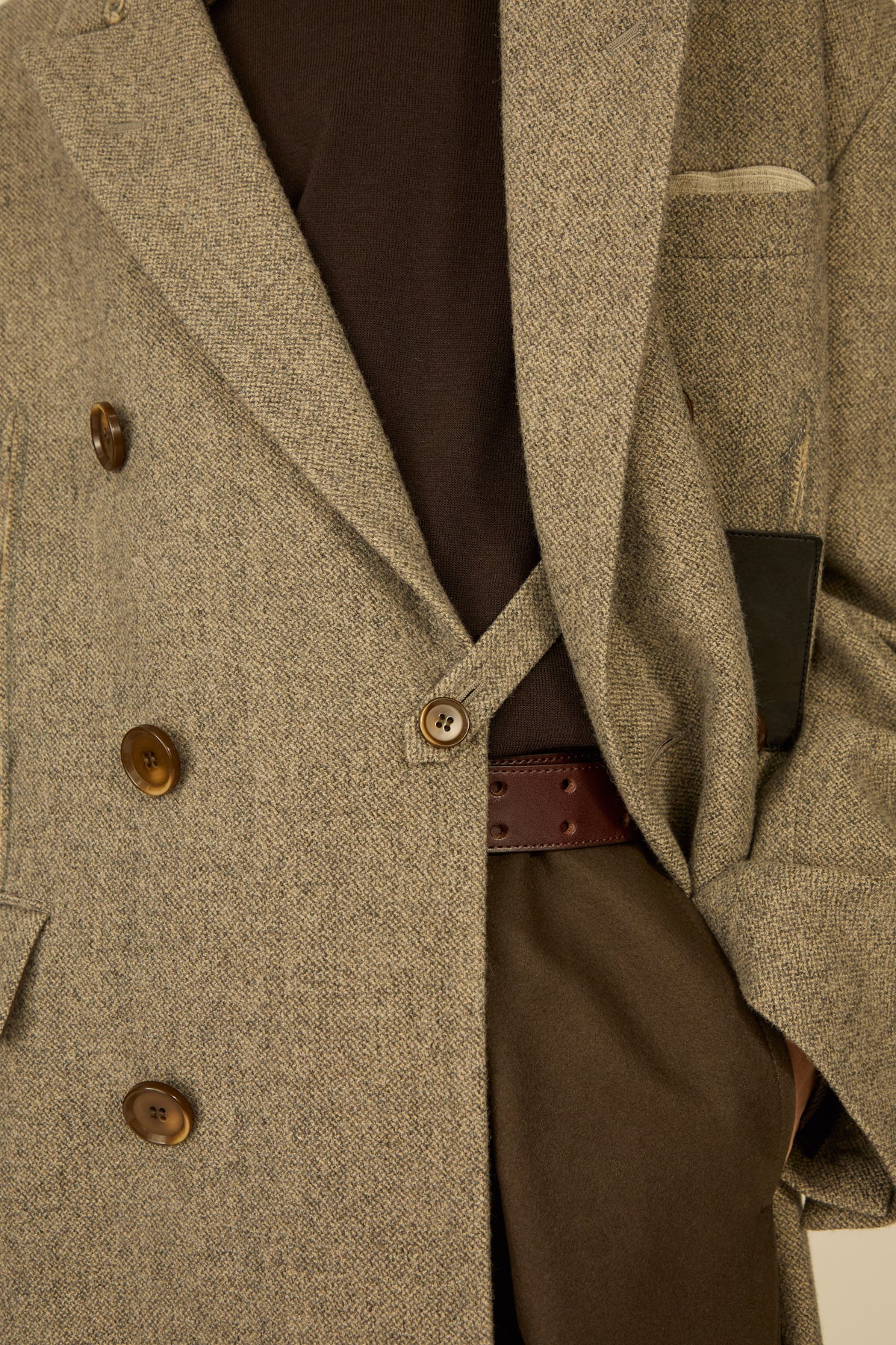 i'm here : GRANDPA COAT : / KHAKI