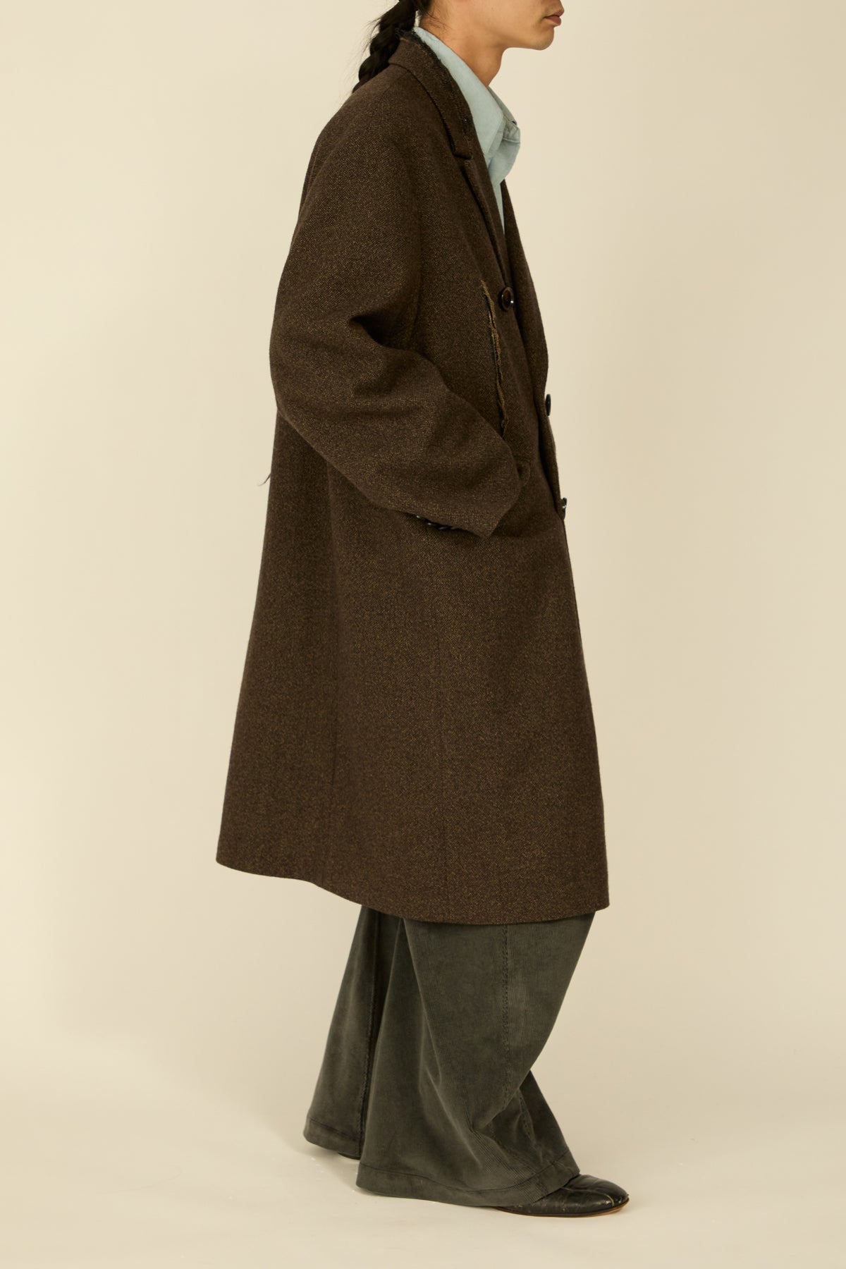 i'm here : GRANDPA COAT : / KHAKI