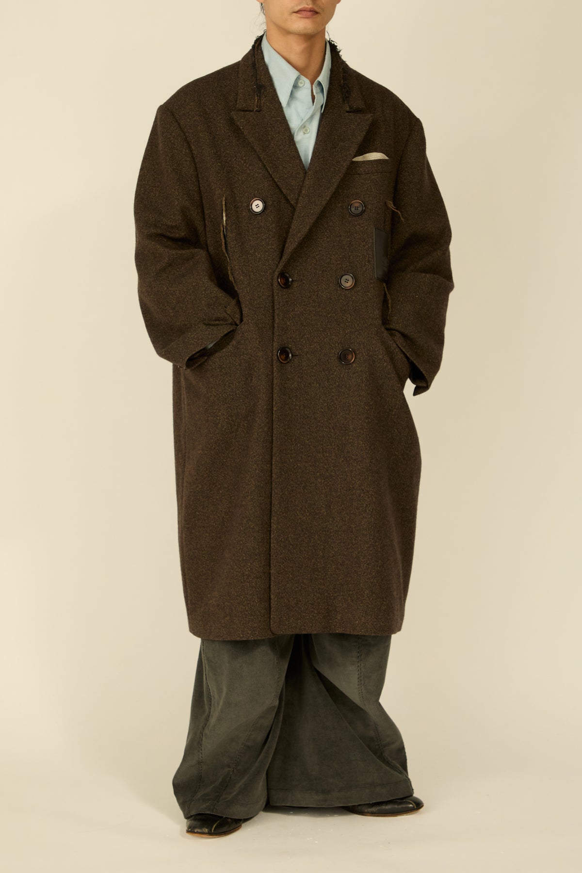 i'm here : GRANDPA COAT : / KHAKI