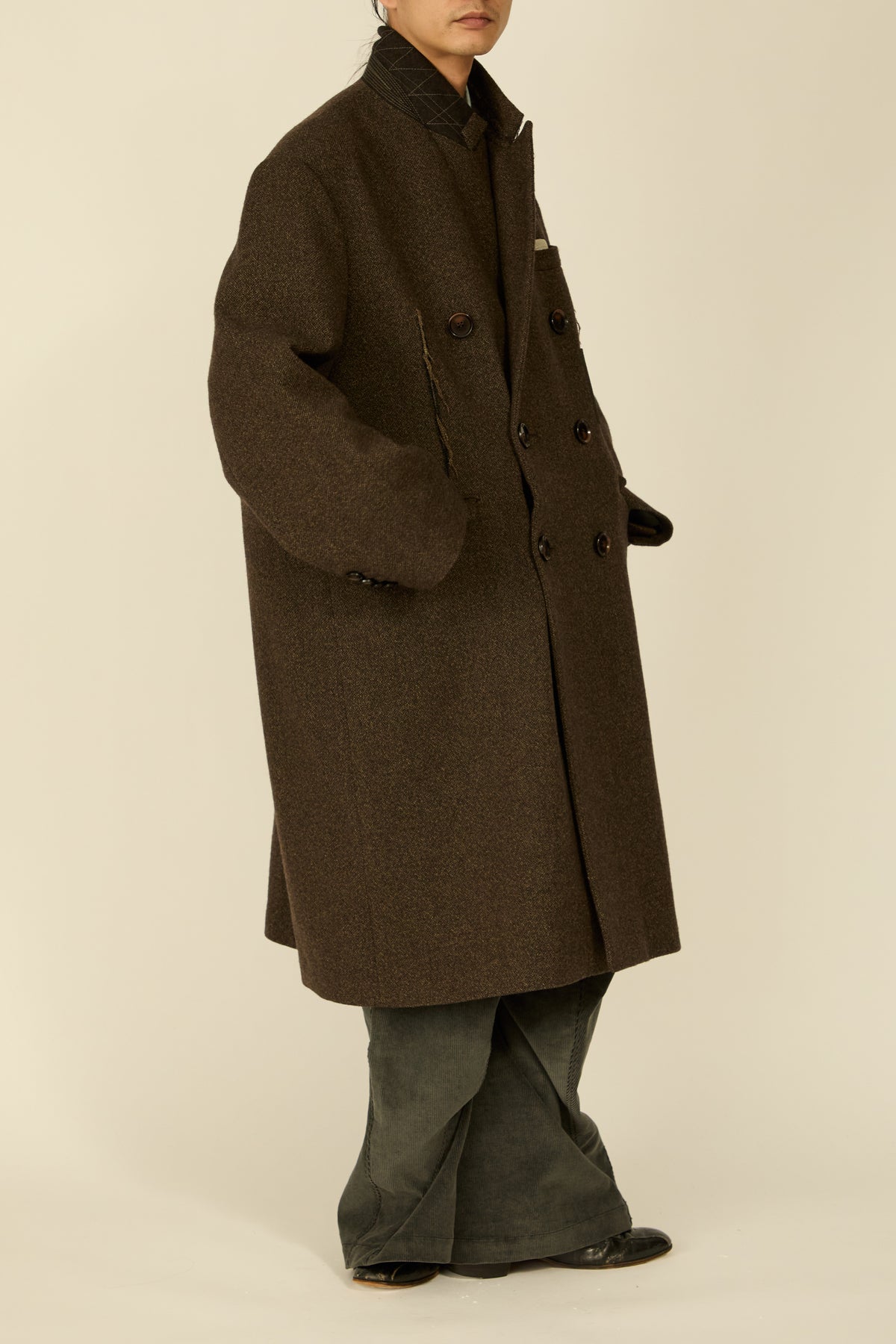 i'm here : GRANDPA COAT : / KHAKI