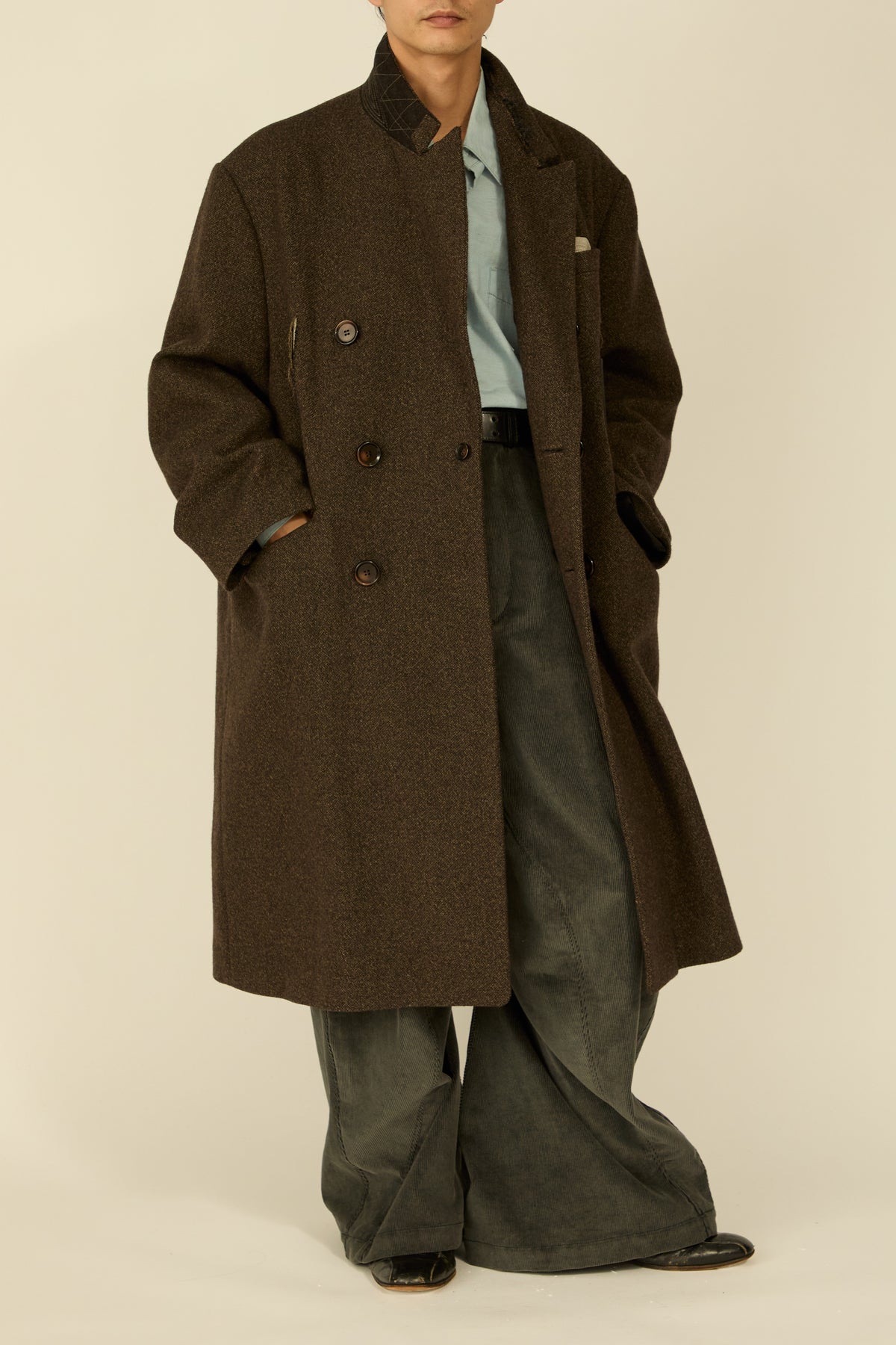 i'm here : GRANDPA COAT : / KHAKI