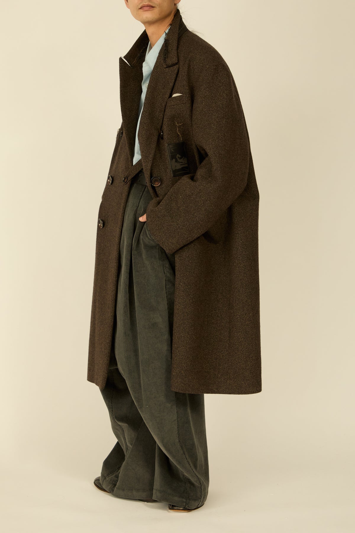 i'm here : GRANDPA COAT : / KHAKI