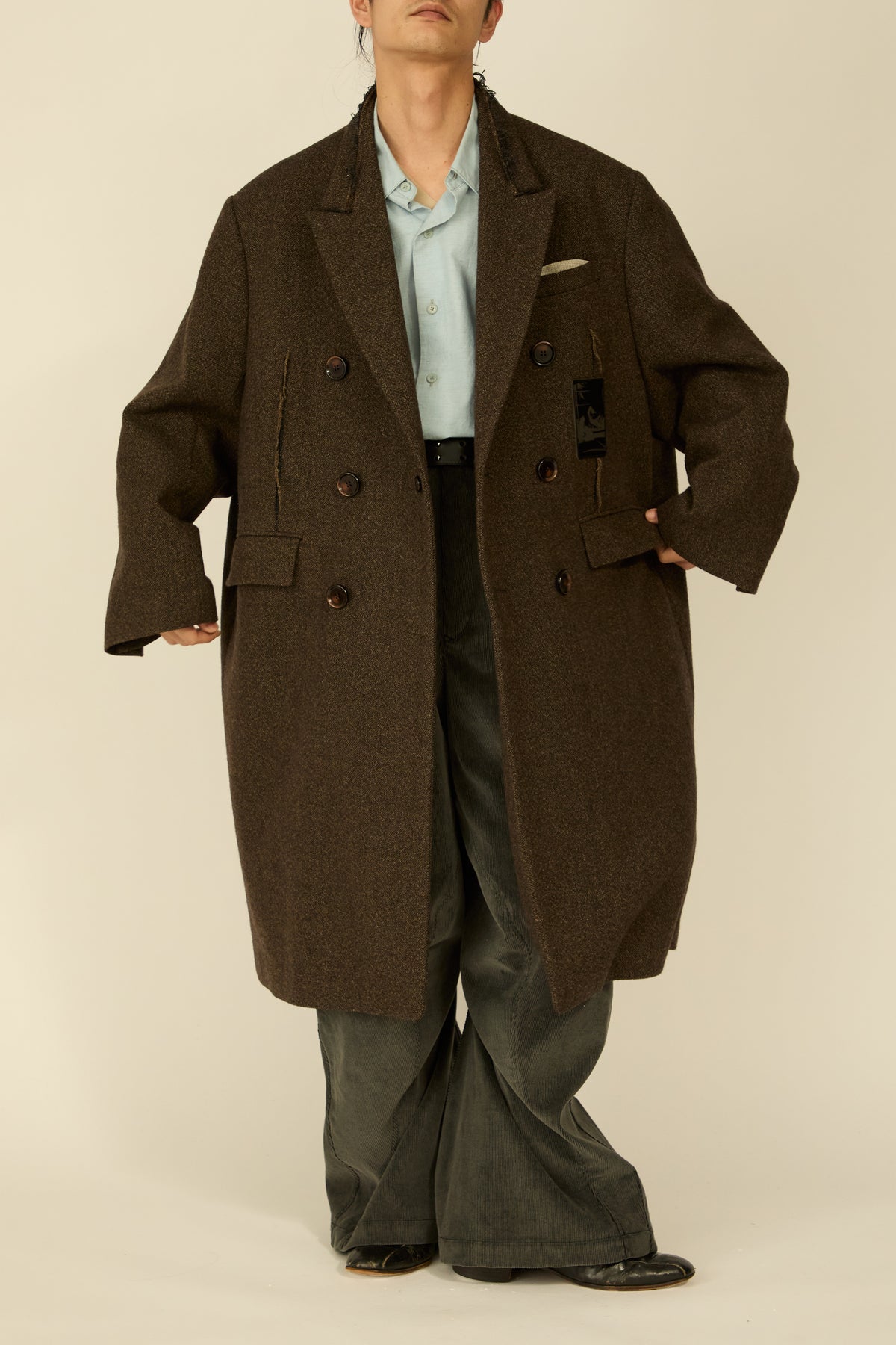 i'm here : GRANDPA COAT : / KHAKI