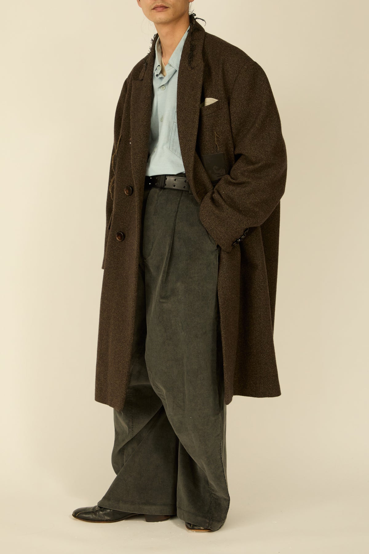 i'm here : GRANDPA COAT : / KHAKI
