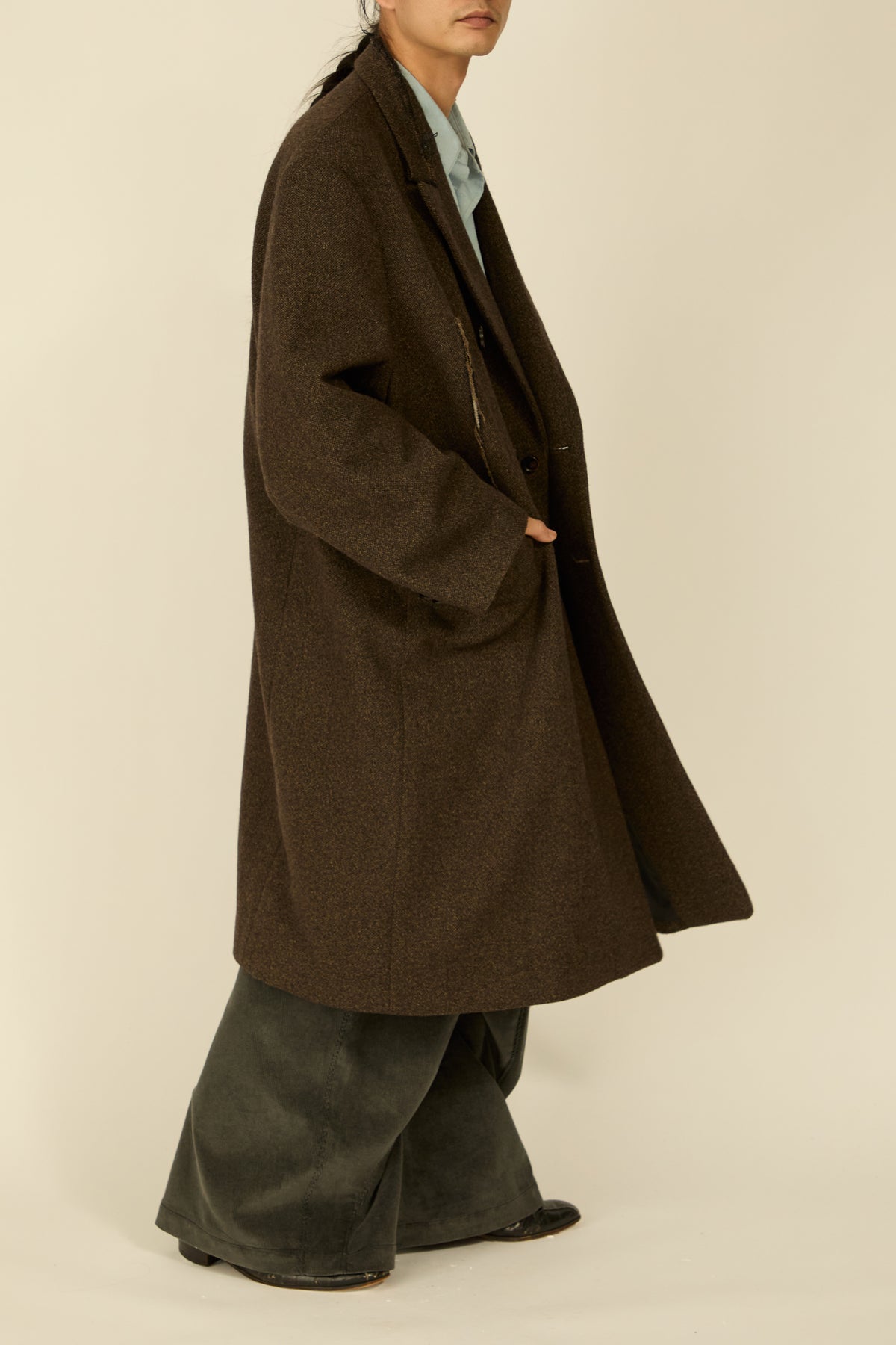 i'm here : GRANDPA COAT : / KHAKI