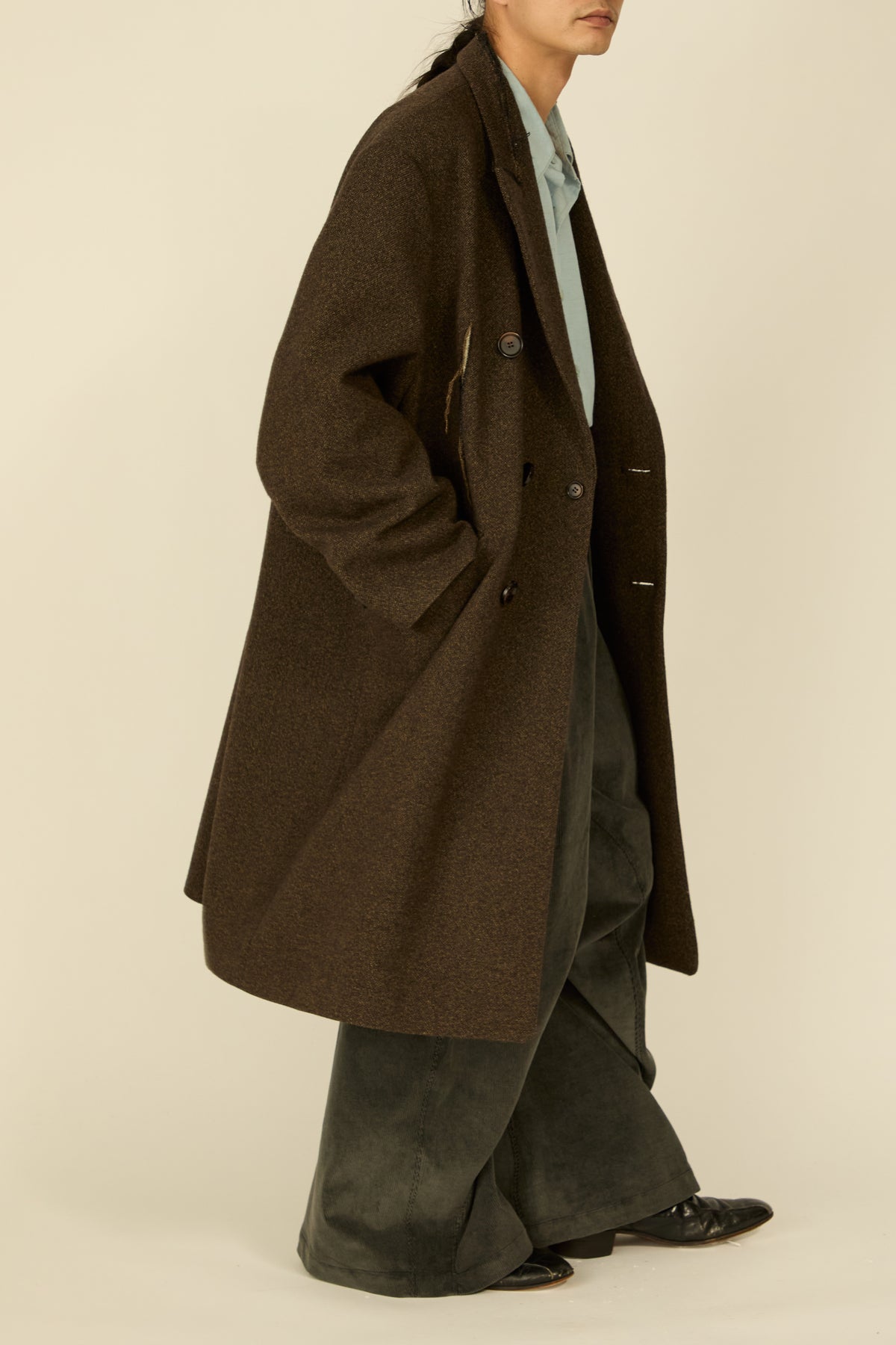 i'm here : GRANDPA COAT : / KHAKI