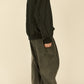 i'm here : " METAL " SWEAT SHIRT : / BLACK