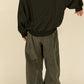 i'm here : " METAL " SWEAT SHIRT : / BLACK