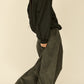 i'm here : " METAL " SWEAT SHIRT : / BLACK
