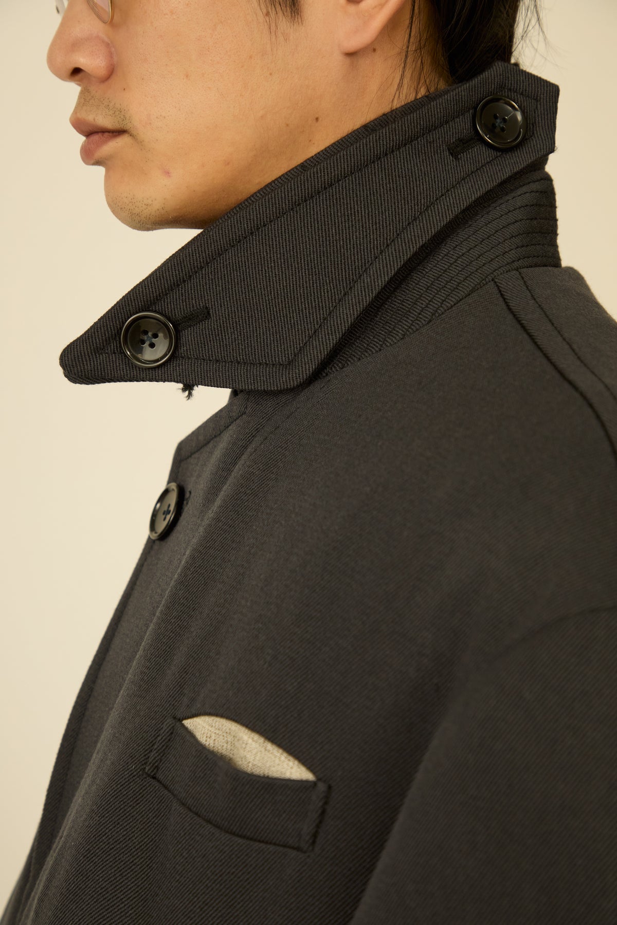 i'm here : GRANDPA JACKET : / BLACK