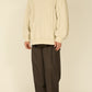 i'm here : " METAL " SWEAT SHIRT : / ECRU