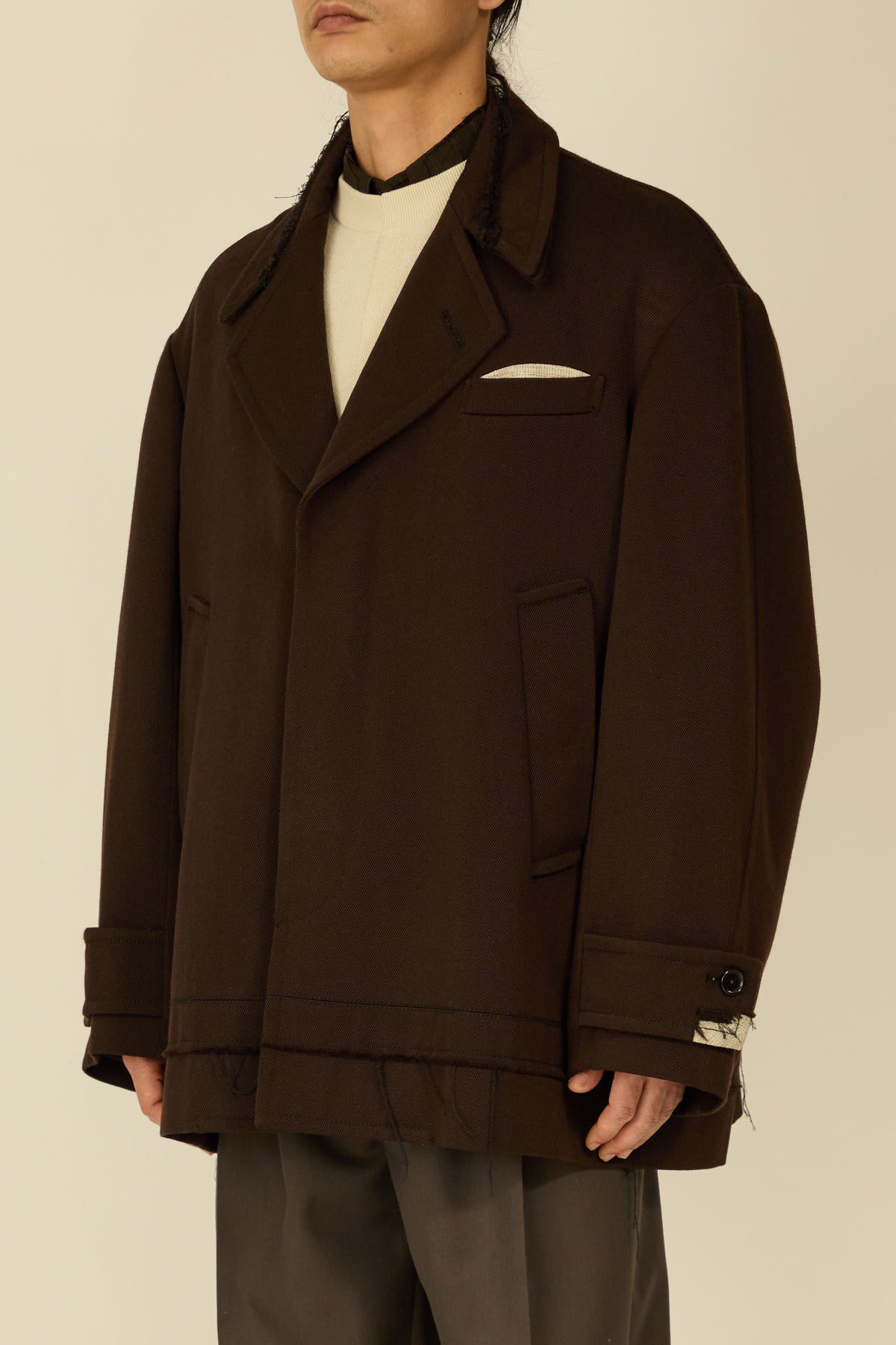 i'm here : GRANDPA JACKET : / BROWN