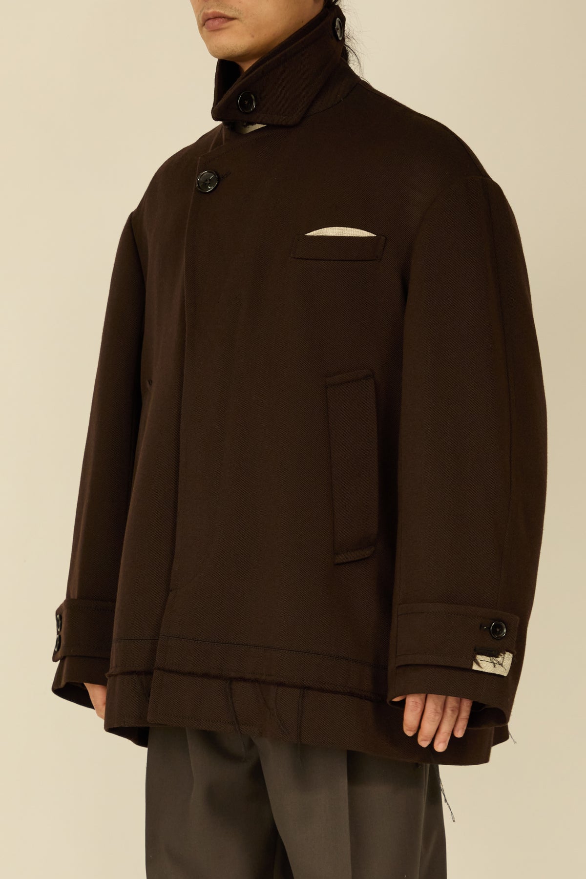 i'm here : GRANDPA JACKET : / BROWN