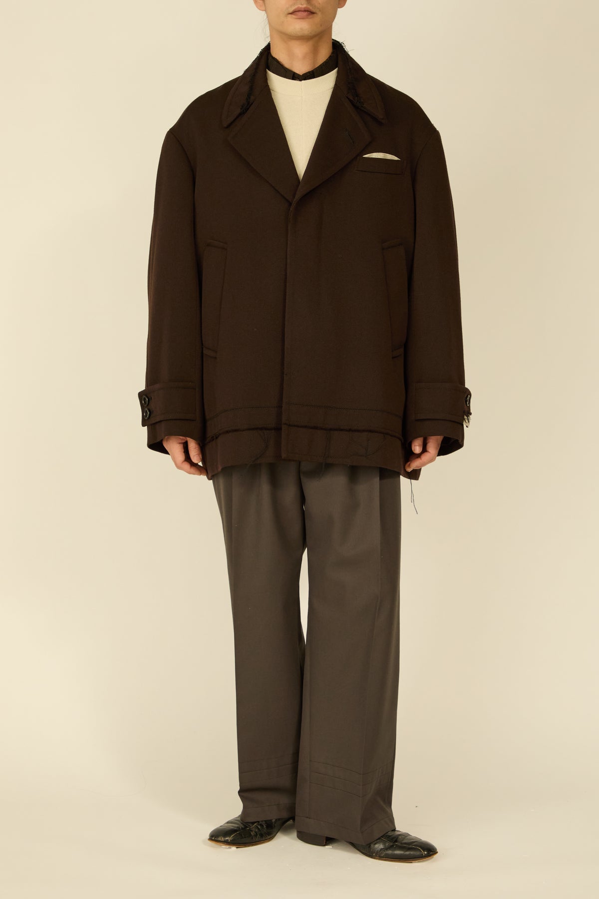 i'm here : GRANDPA JACKET : / BROWN
