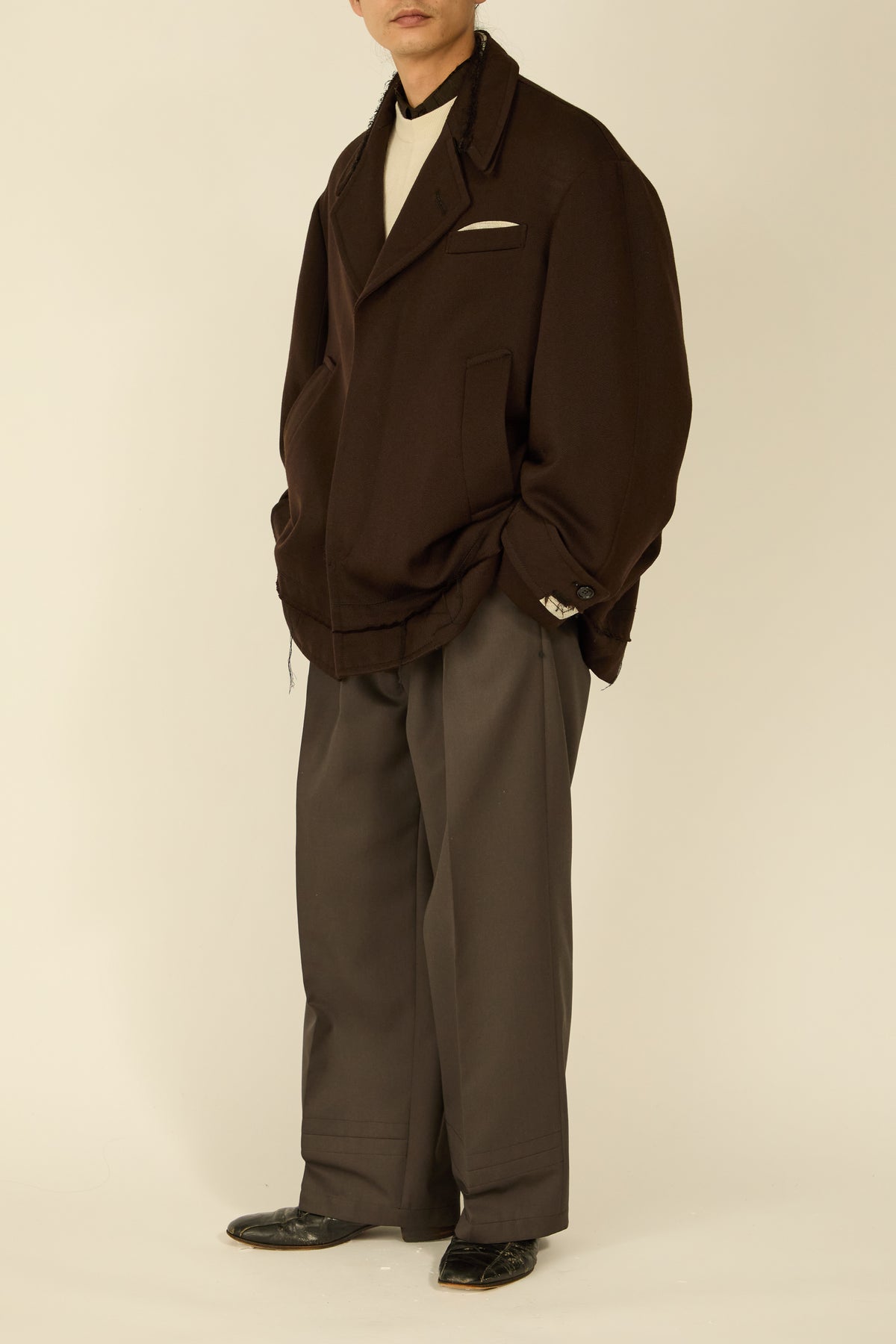 i'm here : GRANDPA JACKET : / BROWN
