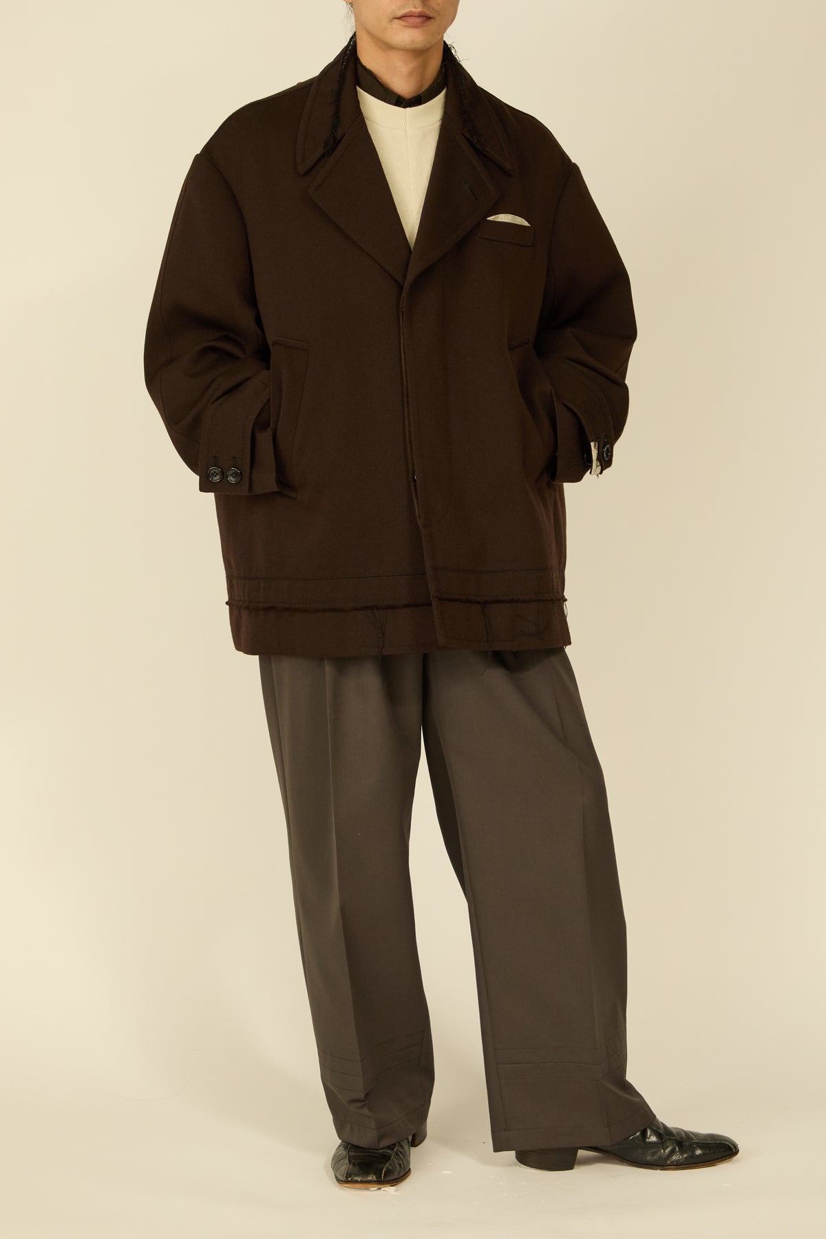 i'm here : GRANDPA JACKET : / BROWN