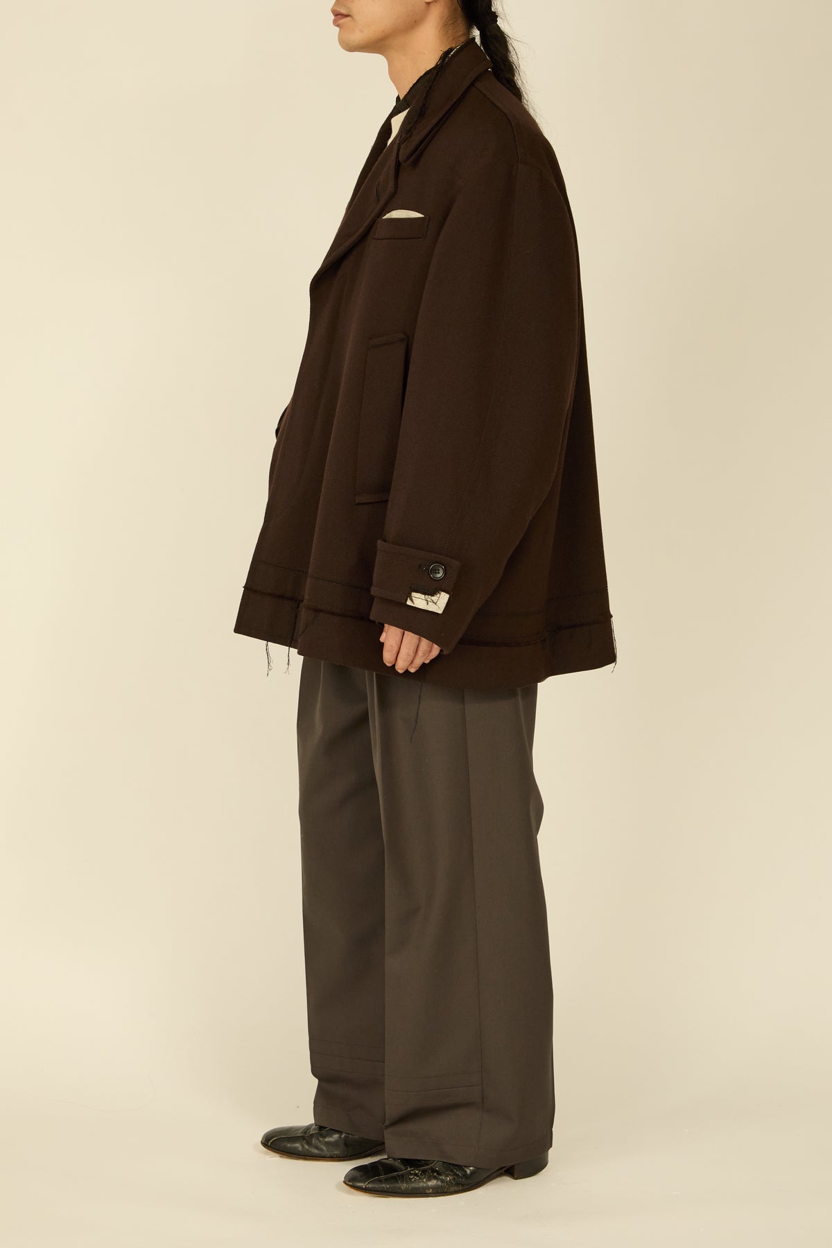 i'm here : GRANDPA JACKET : / BROWN