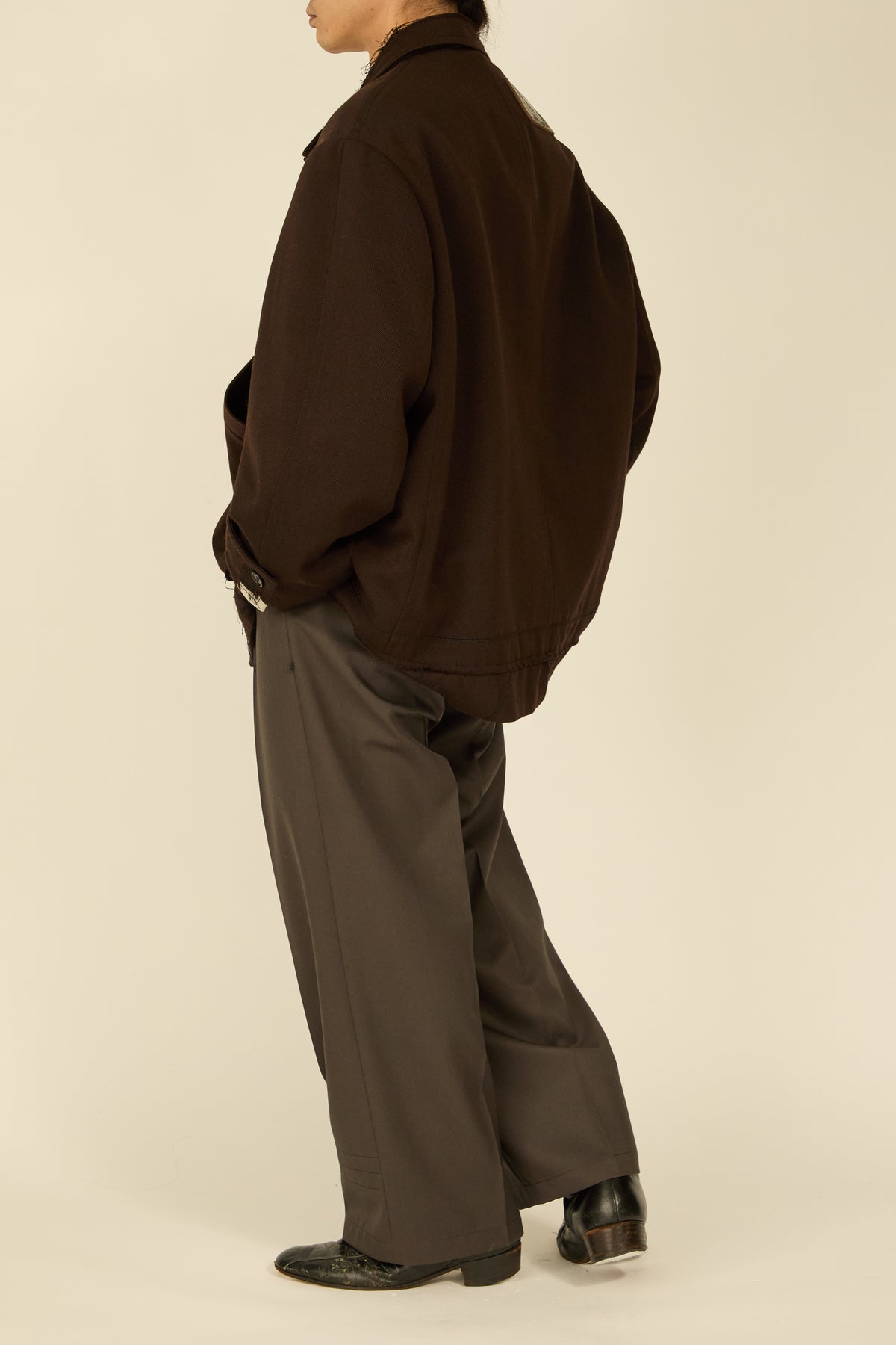 i'm here : GRANDPA JACKET : / BROWN