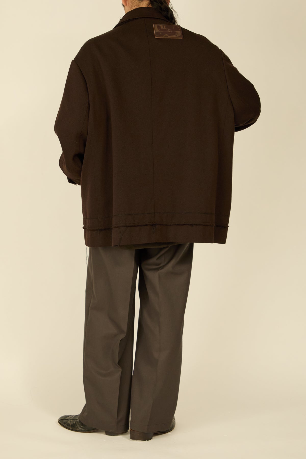 i'm here : GRANDPA JACKET : / BROWN