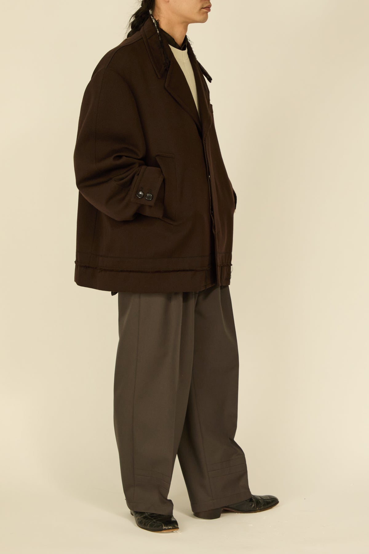 i'm here : GRANDPA JACKET : / BROWN