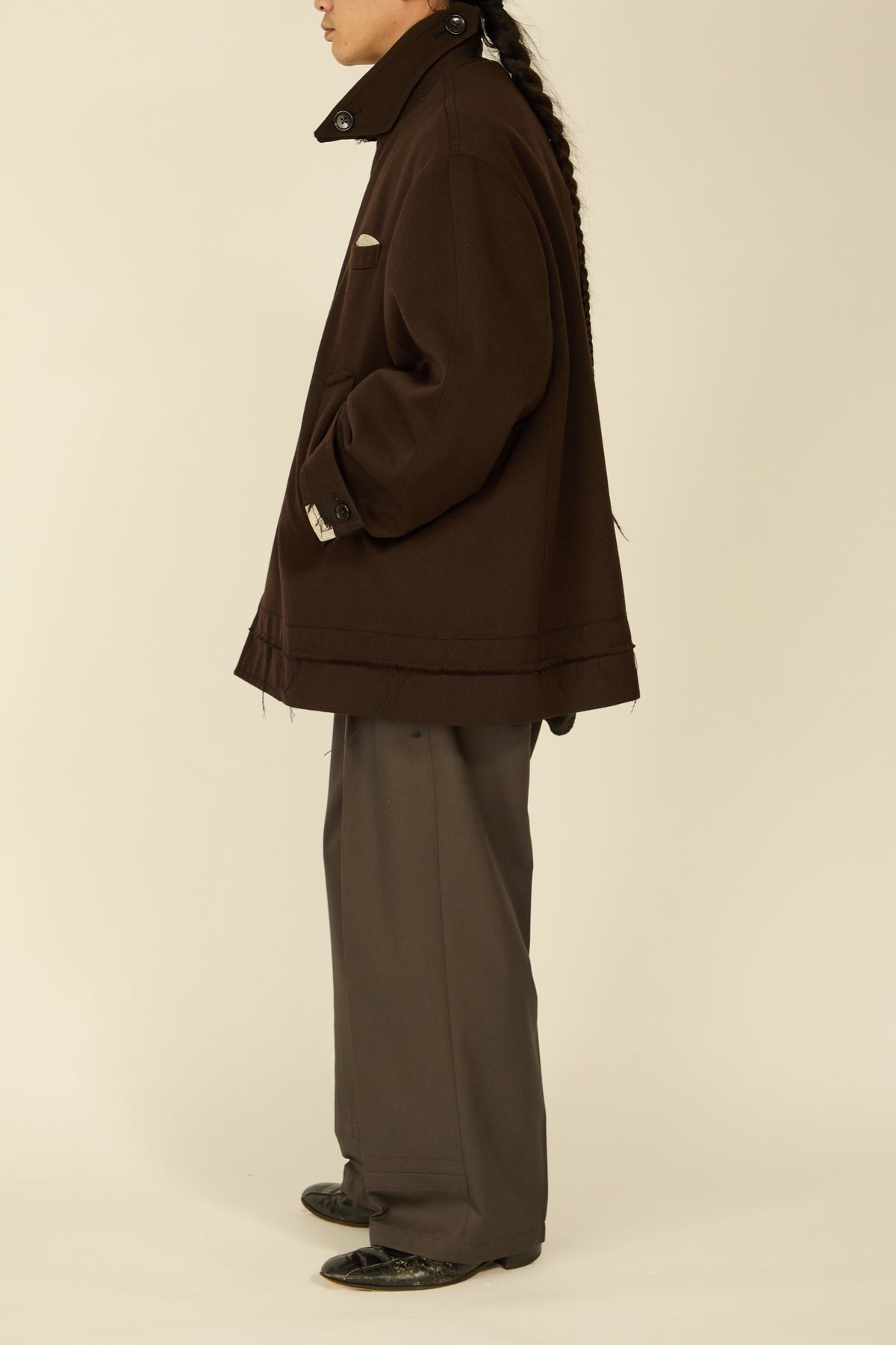 i'm here : GRANDPA JACKET : / BROWN