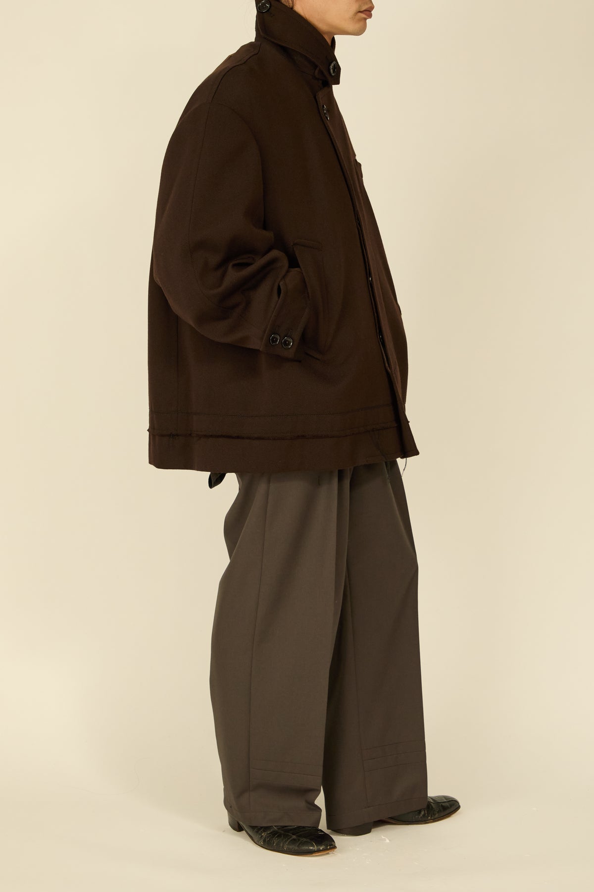 i'm here : GRANDPA JACKET : / BROWN