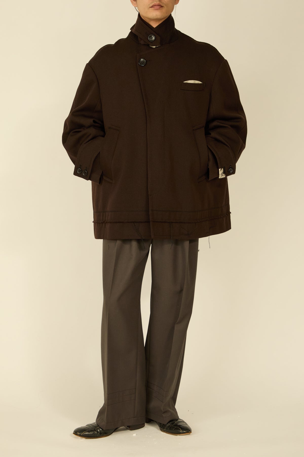 i'm here : GRANDPA JACKET : / BROWN
