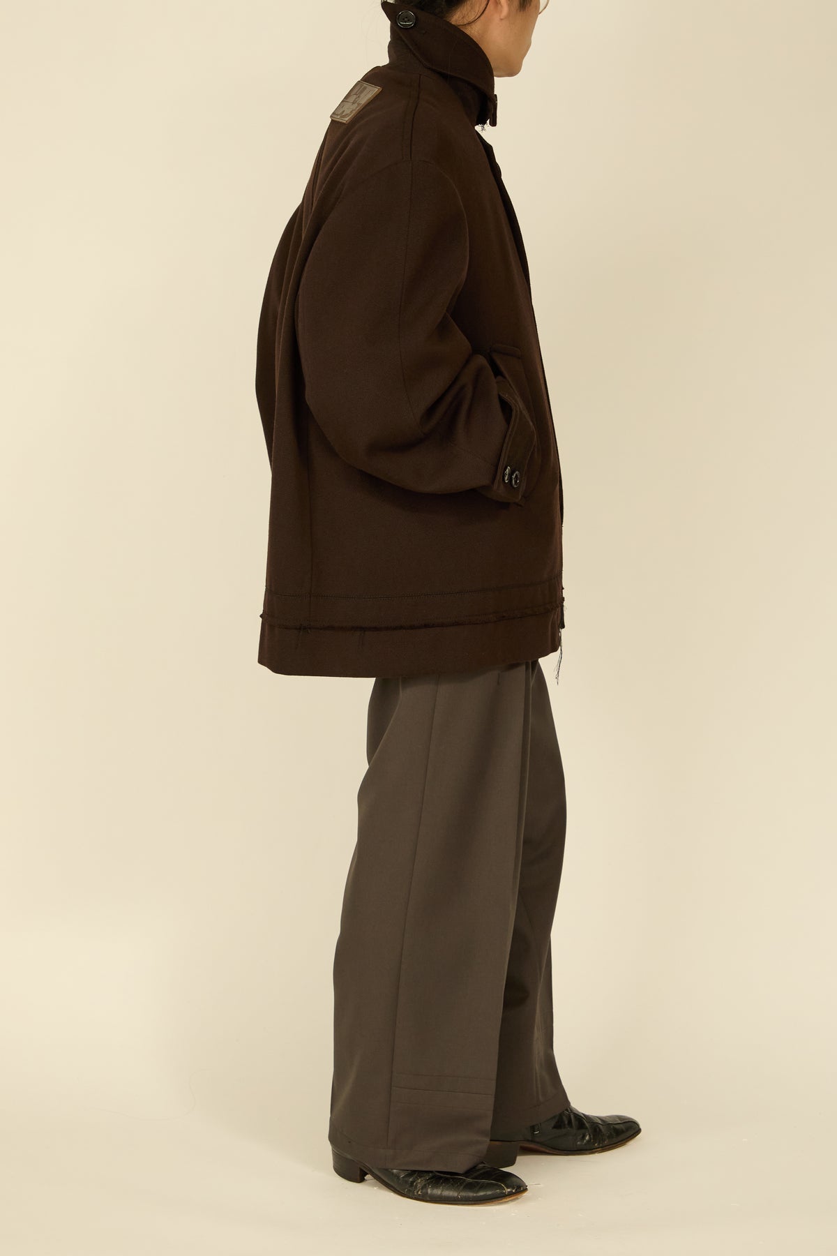 i'm here : GRANDPA JACKET : / BROWN