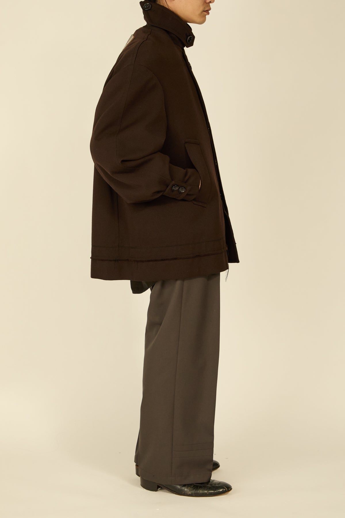 i'm here : GRANDPA JACKET : / BROWN