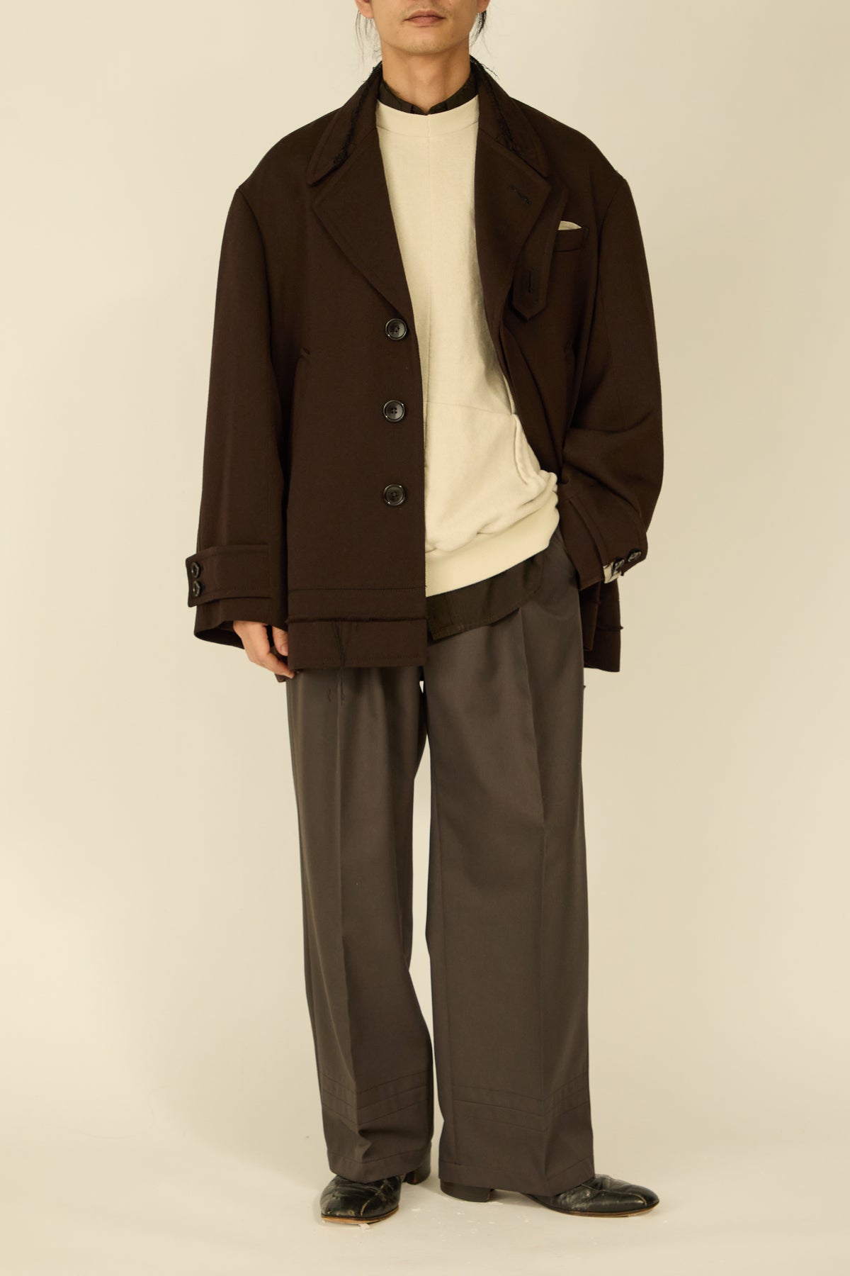 i'm here : GRANDPA JACKET : / BROWN