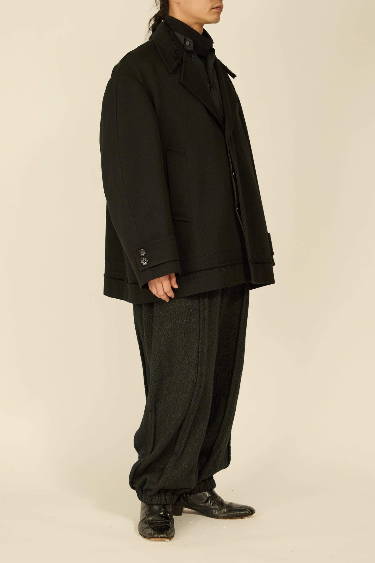 i'm here : GRANDPA JACKET : / BLACK