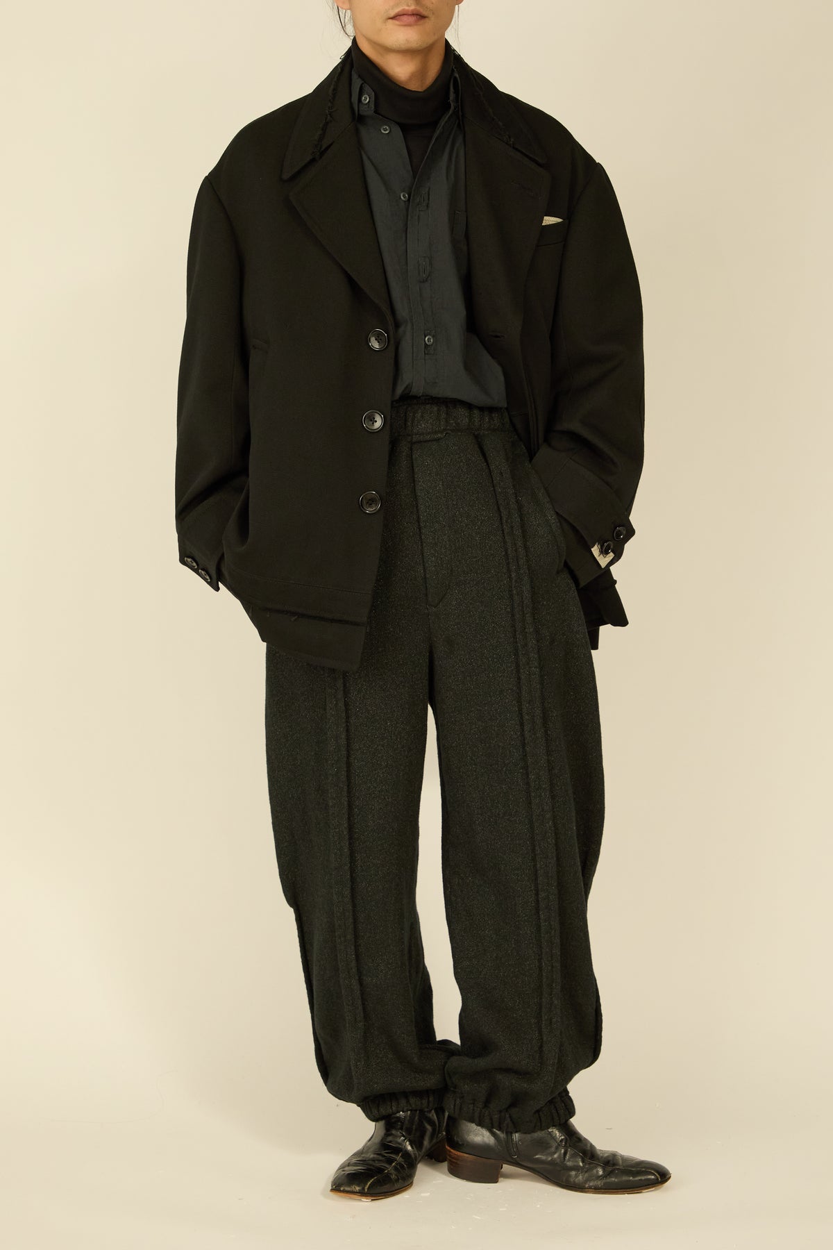 i'm here : GRANDPA JACKET : / BLACK