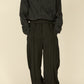 i'm here : " METAL " SWEAT PANTS : / BLACK