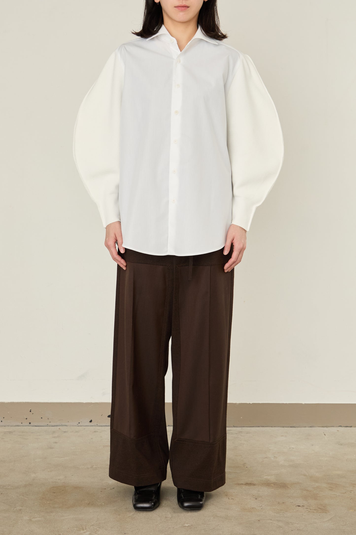 i'm here : KNIT SLEEVE : DOCKING SHIRTS