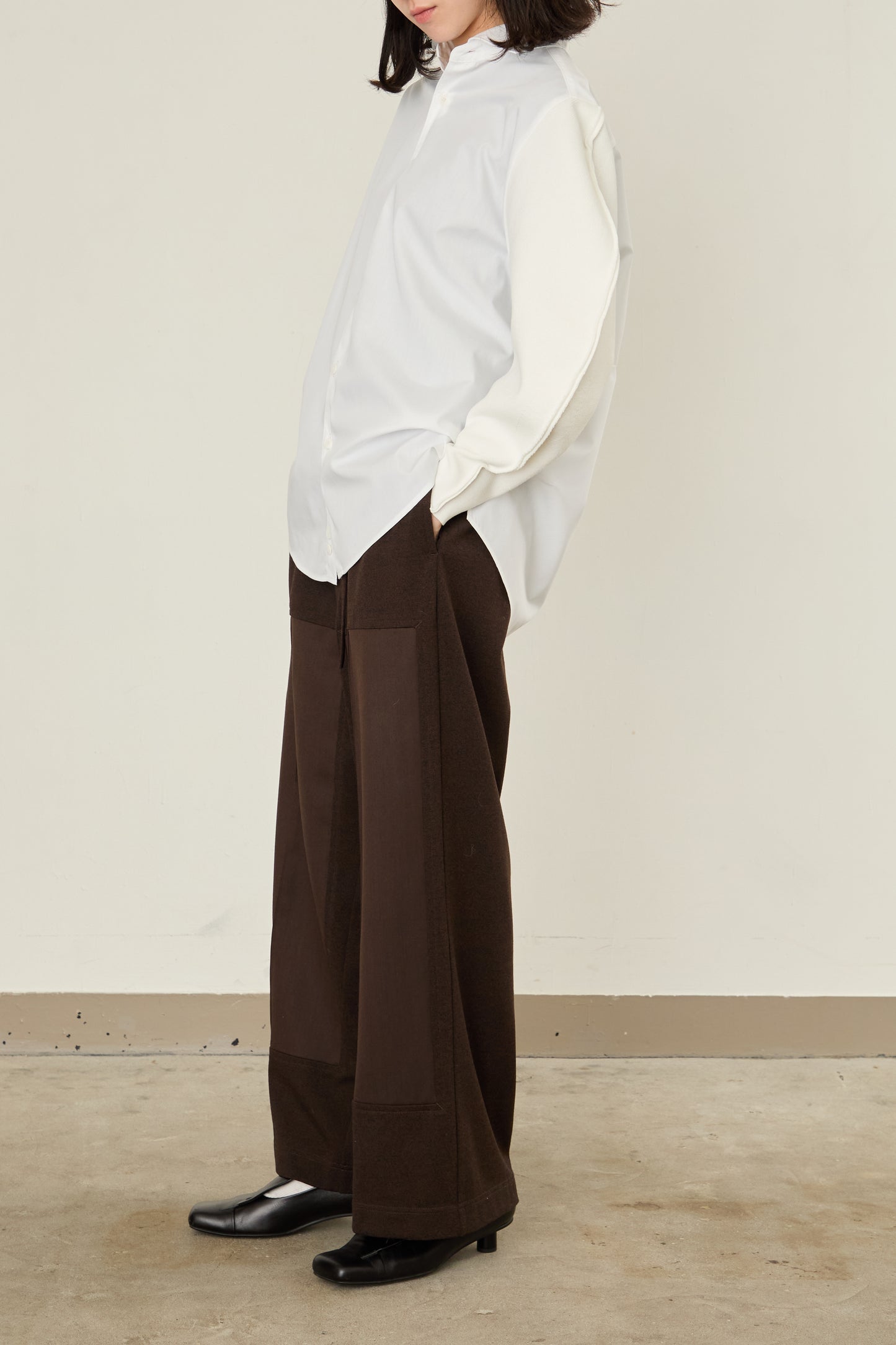 i'm here : KNIT SLEEVE : DOCKING SHIRTS