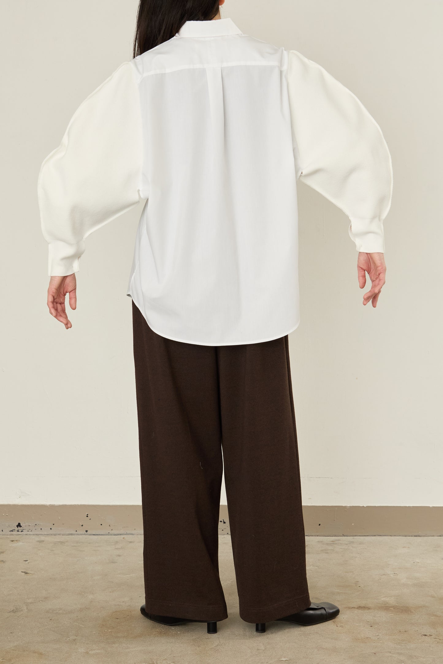 i'm here : KNIT SLEEVE : DOCKING SHIRTS