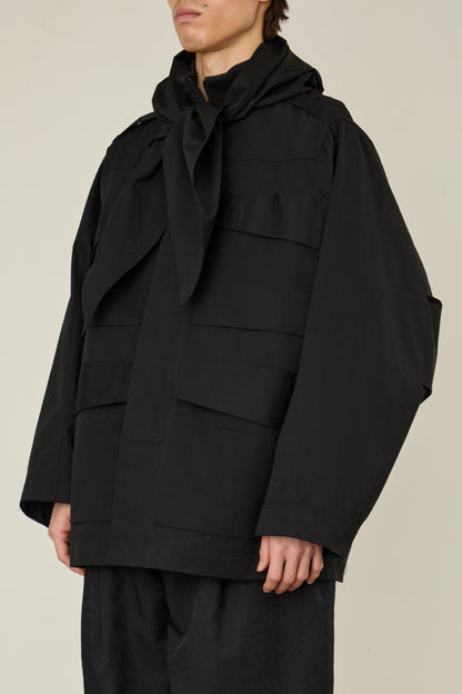 i'm here : HAOLI MILITARY :  JACKET / BLACK