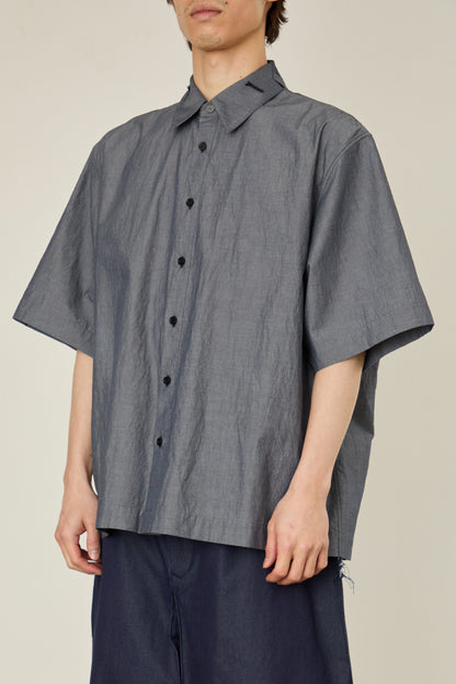 i'm here : TAILORED COLLAR : SHIRTS / GRAY