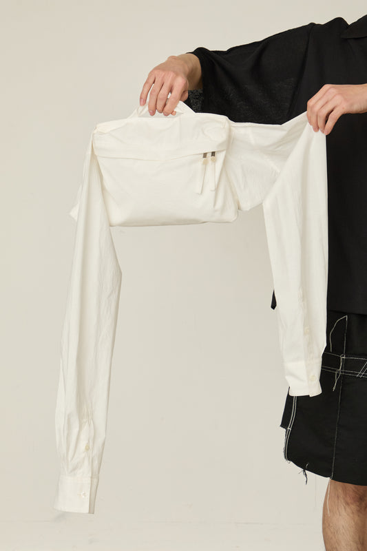 i'm here : SHIRT SLEEVE : BAG / WHITE