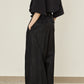i'm here : LINEN WIDE PANTS :