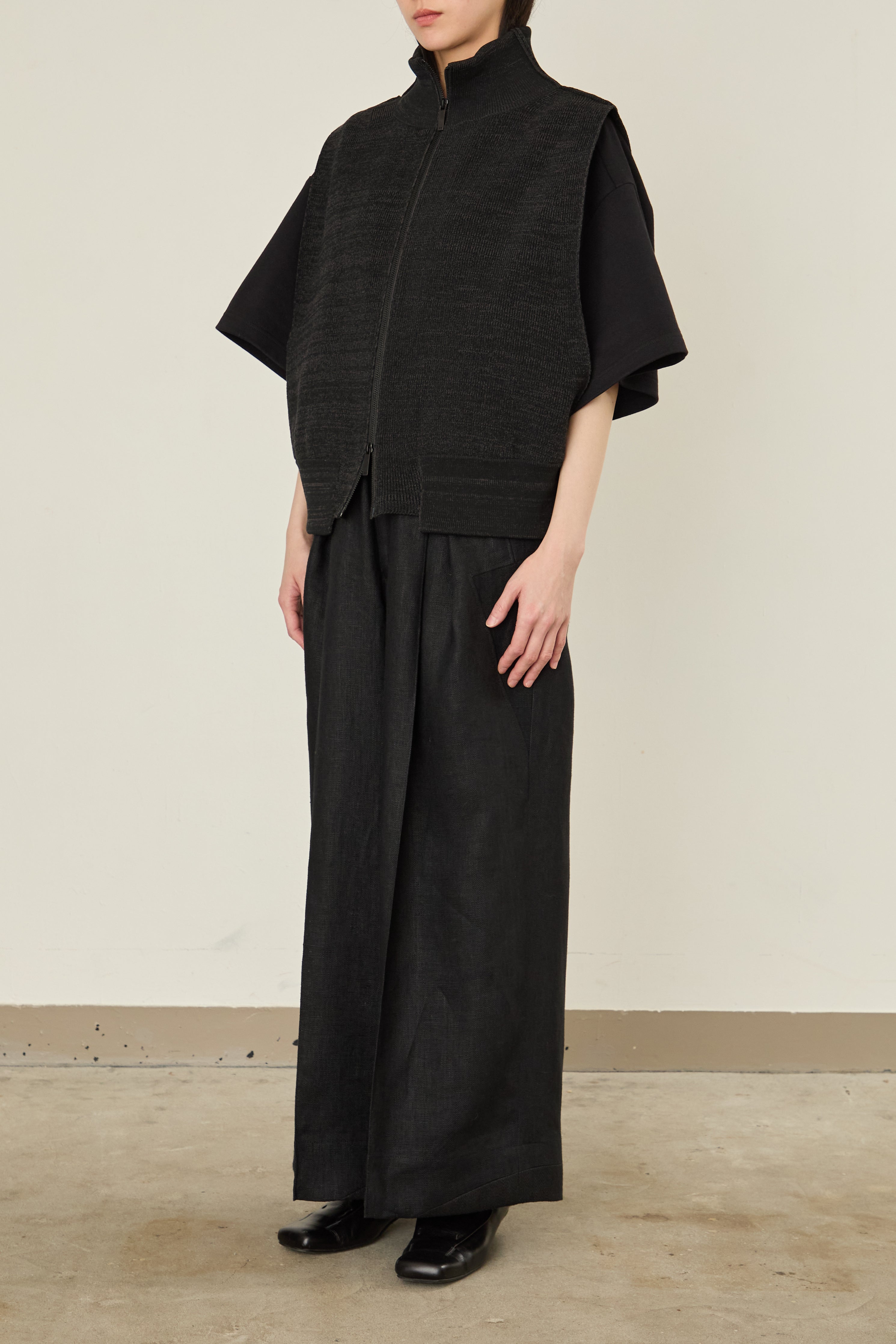 i'm here : DRIVER`S KNIT VEST : / GRAY – i`m here :
