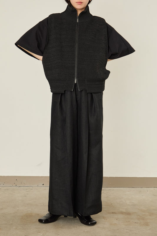 i'm here : DRIVER`S KNIT VEST : / GRAY
