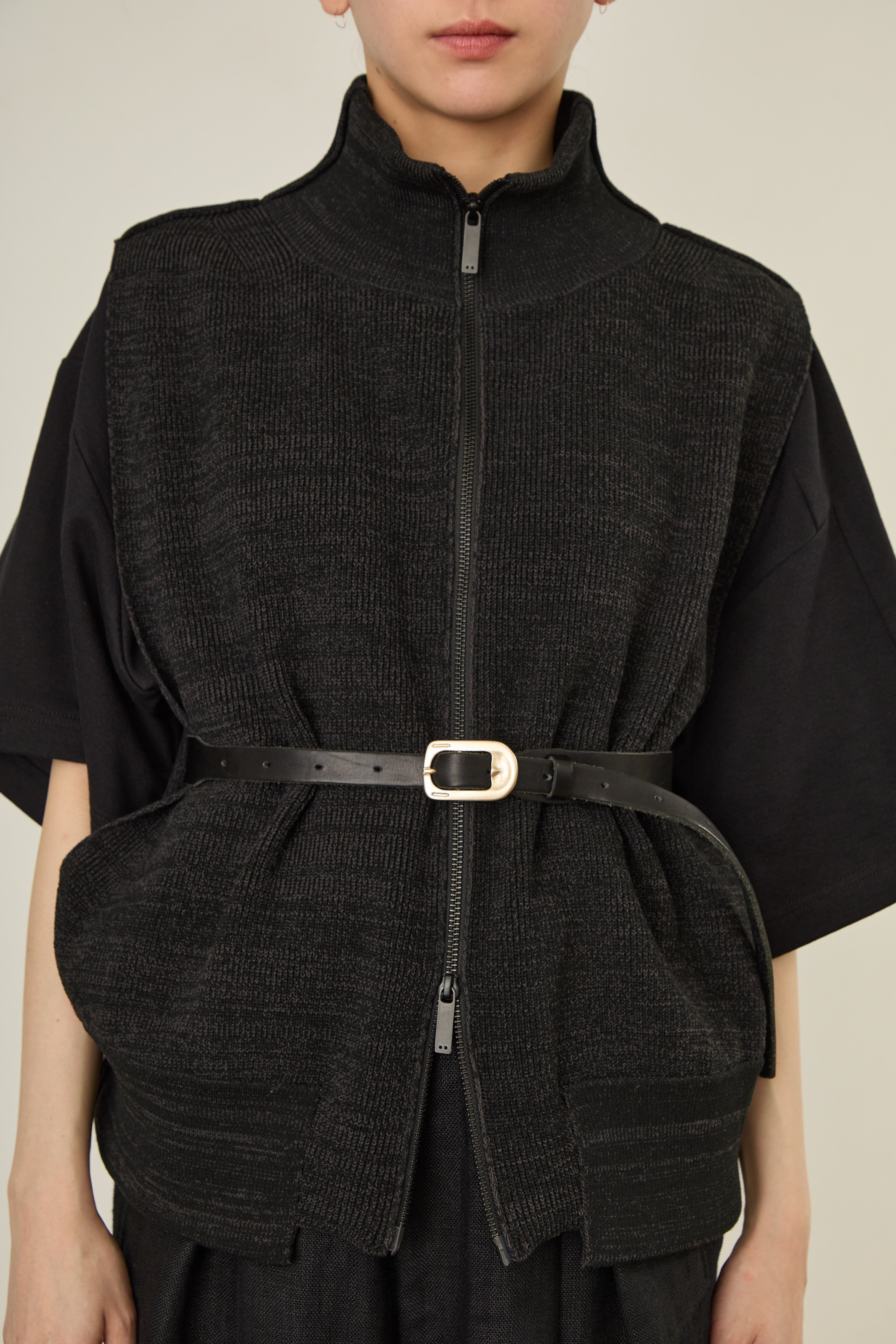 i'm here : DRIVER`S KNIT VEST : / BROWN – i`m here :