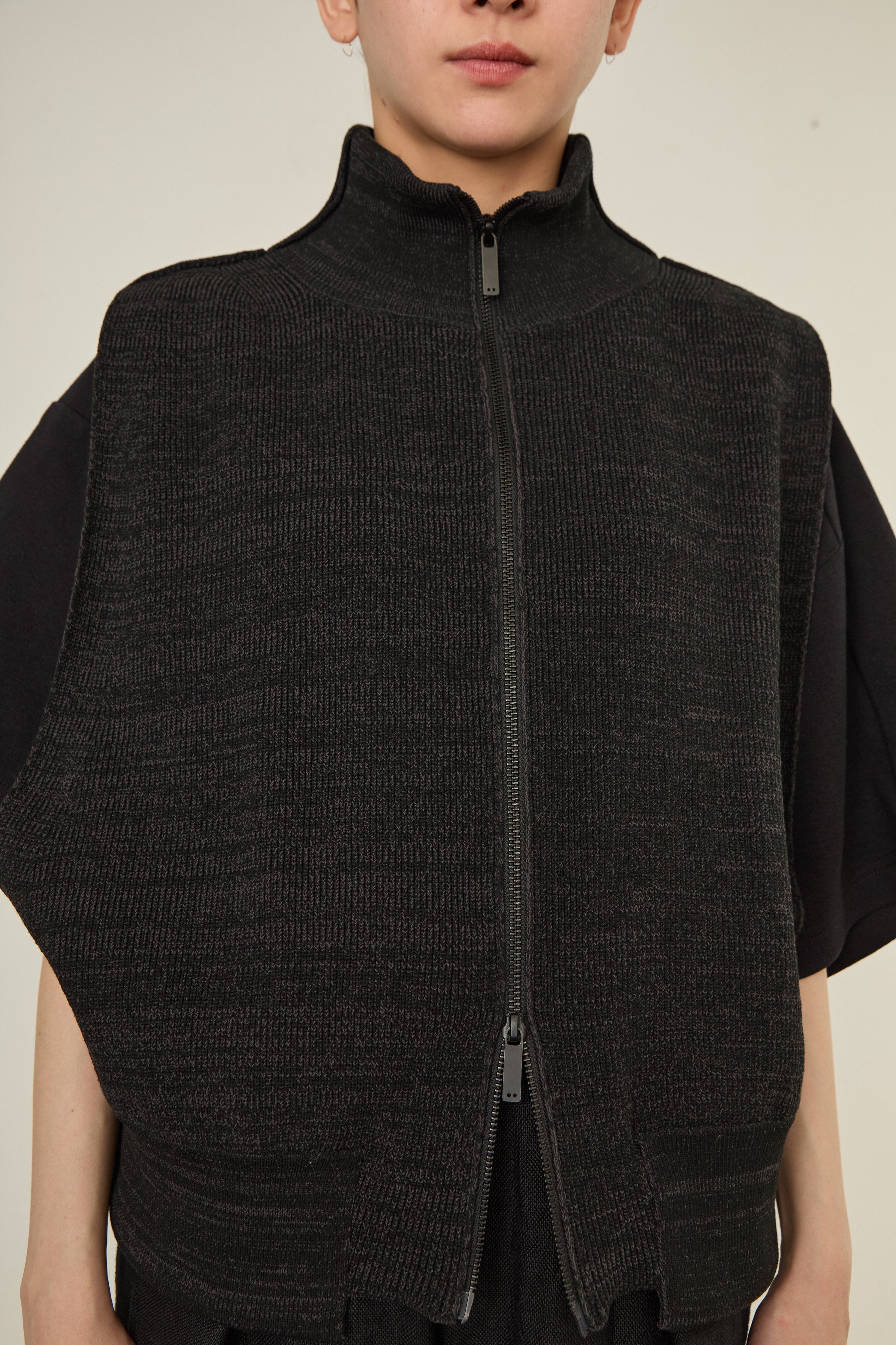 i'm here : DRIVER`S KNIT VEST : / BROWN – i`m here :