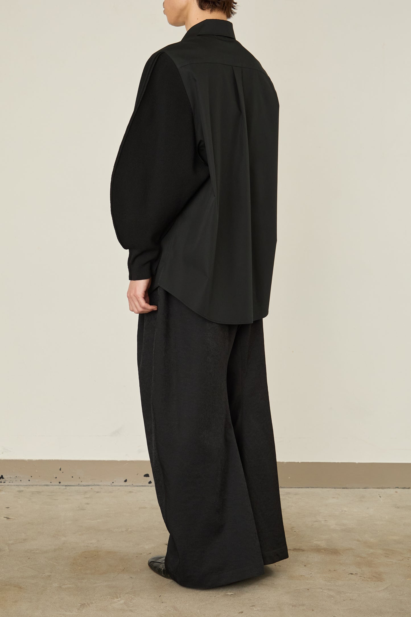 i'm here : KNIT SLEEVE : DOCKING SHIRTS