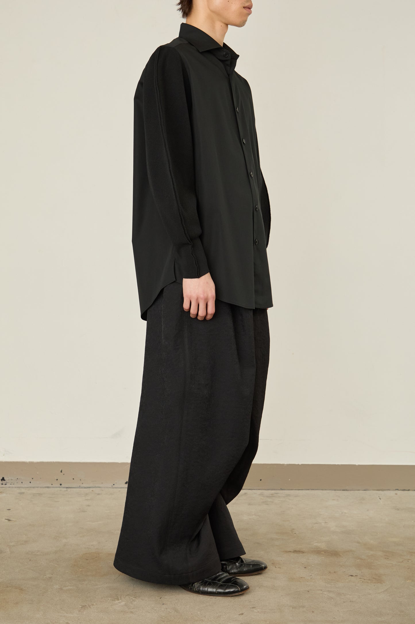 i'm here : KNIT SLEEVE : DOCKING SHIRTS