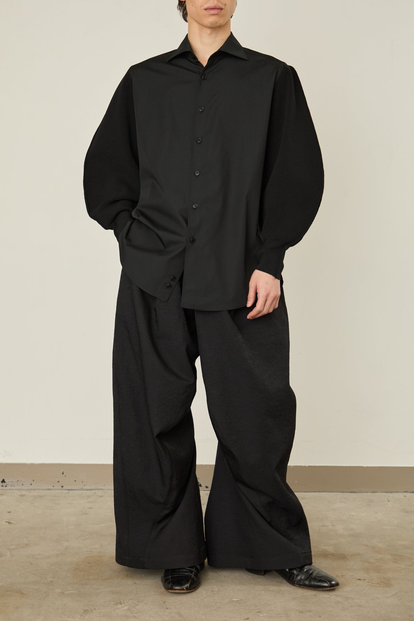 i'm here : KNIT SLEEVE : DOCKING SHIRTS