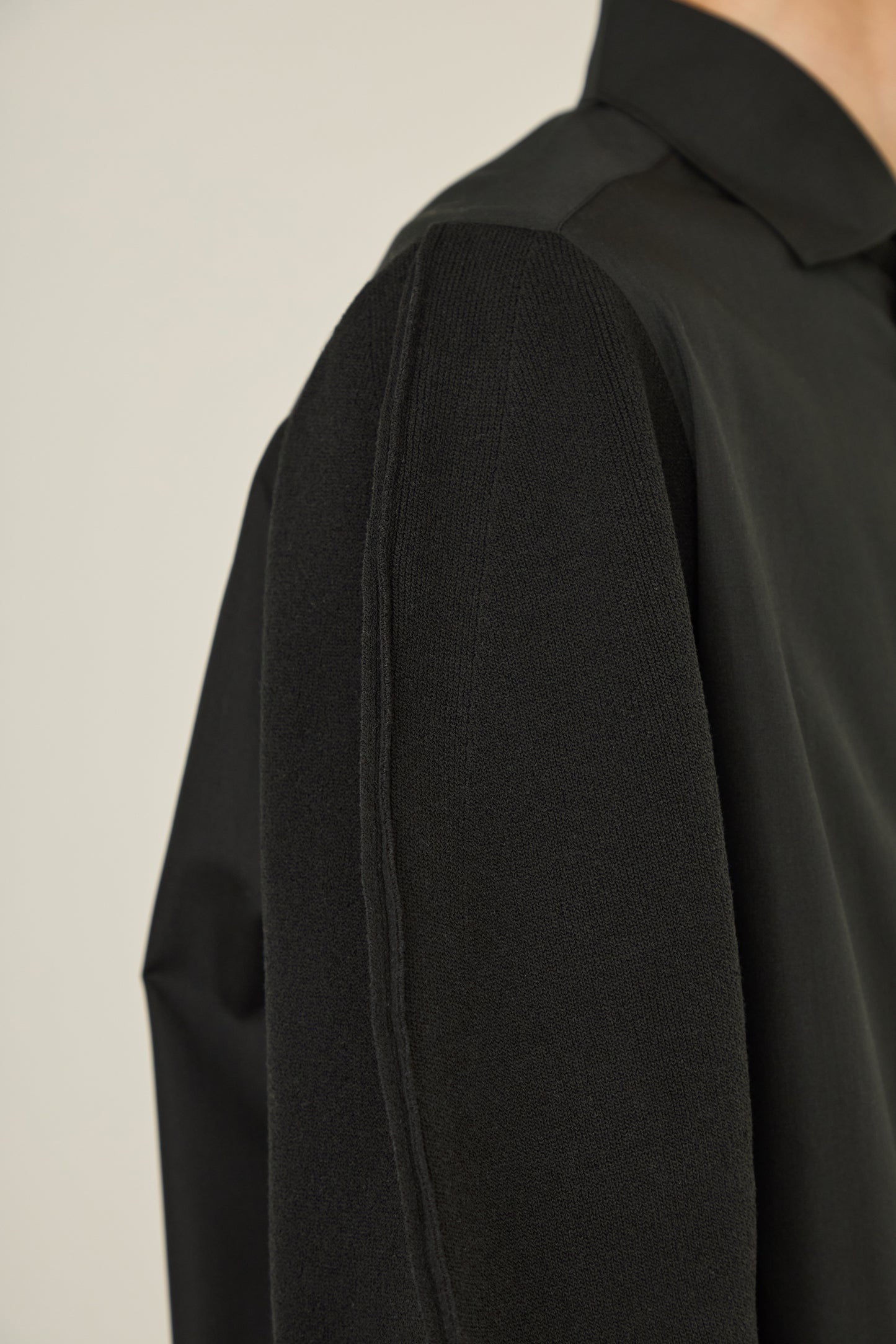 i'm here : KNIT SLEEVE : DOCKING SHIRTS