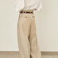 i'm here : LINEN WIDE PANTS :