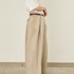 i'm here : LINEN WIDE PANTS :